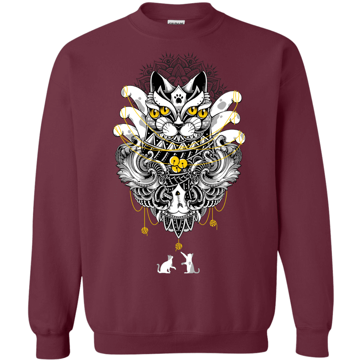 Sweatshirts Maroon / S Sacred Ritual Crewneck Sweatshirt