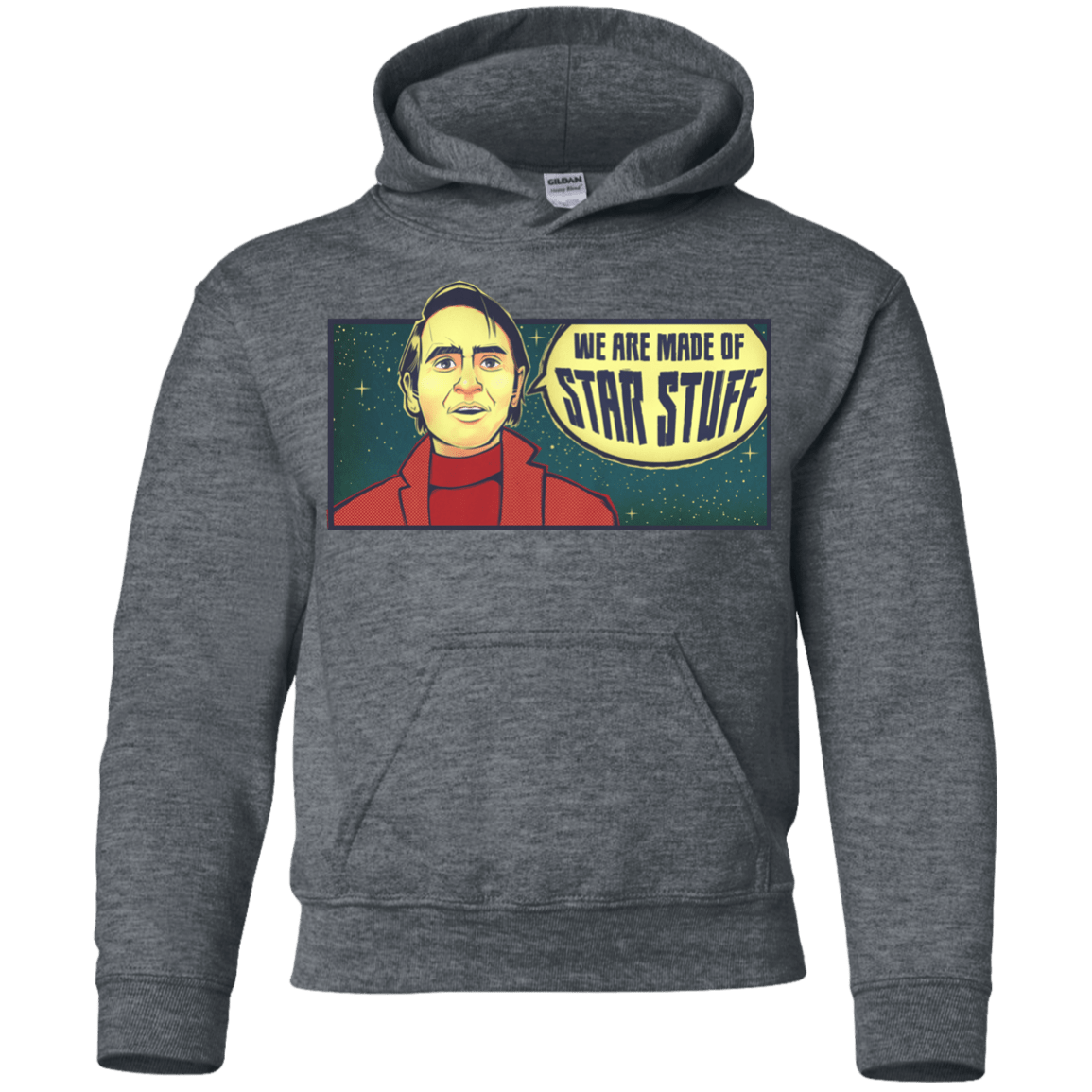 Sweatshirts Dark Heather / YS SAGAN Star Stuff Youth Hoodie