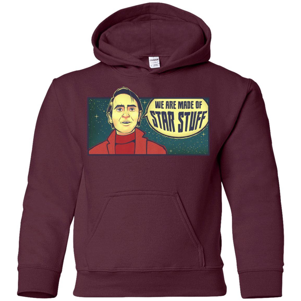 Sweatshirts Maroon / YS SAGAN Star Stuff Youth Hoodie