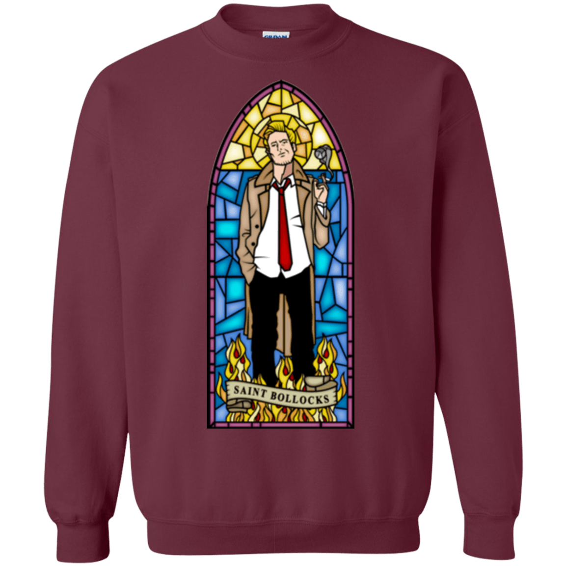 Sweatshirts Maroon / Small Saint Bollocks Crewneck Sweatshirt