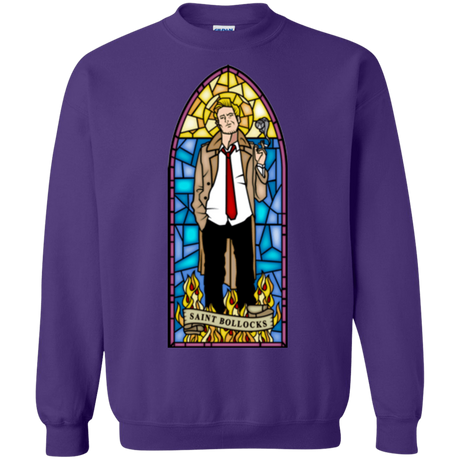 Sweatshirts Purple / Small Saint Bollocks Crewneck Sweatshirt