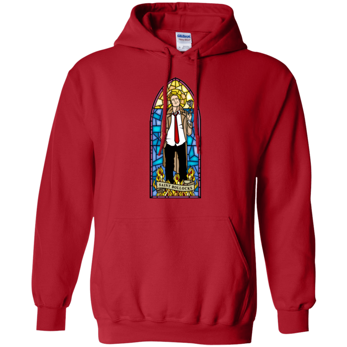 Sweatshirts Red / Small Saint Bollocks Pullover Hoodie