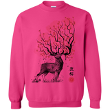 Sweatshirts Heliconia / S Sakura Deer Crewneck Sweatshirt