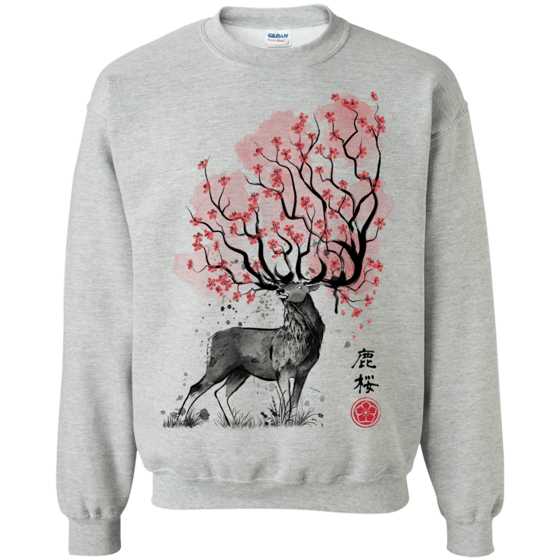 Sweatshirts Sport Grey / S Sakura Deer Crewneck Sweatshirt