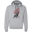 Sweatshirts Sport Grey / S Sakura Deer Premium Fleece Hoodie