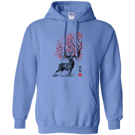 Sweatshirts Carolina Blue / S Sakura Deer Pullover Hoodie