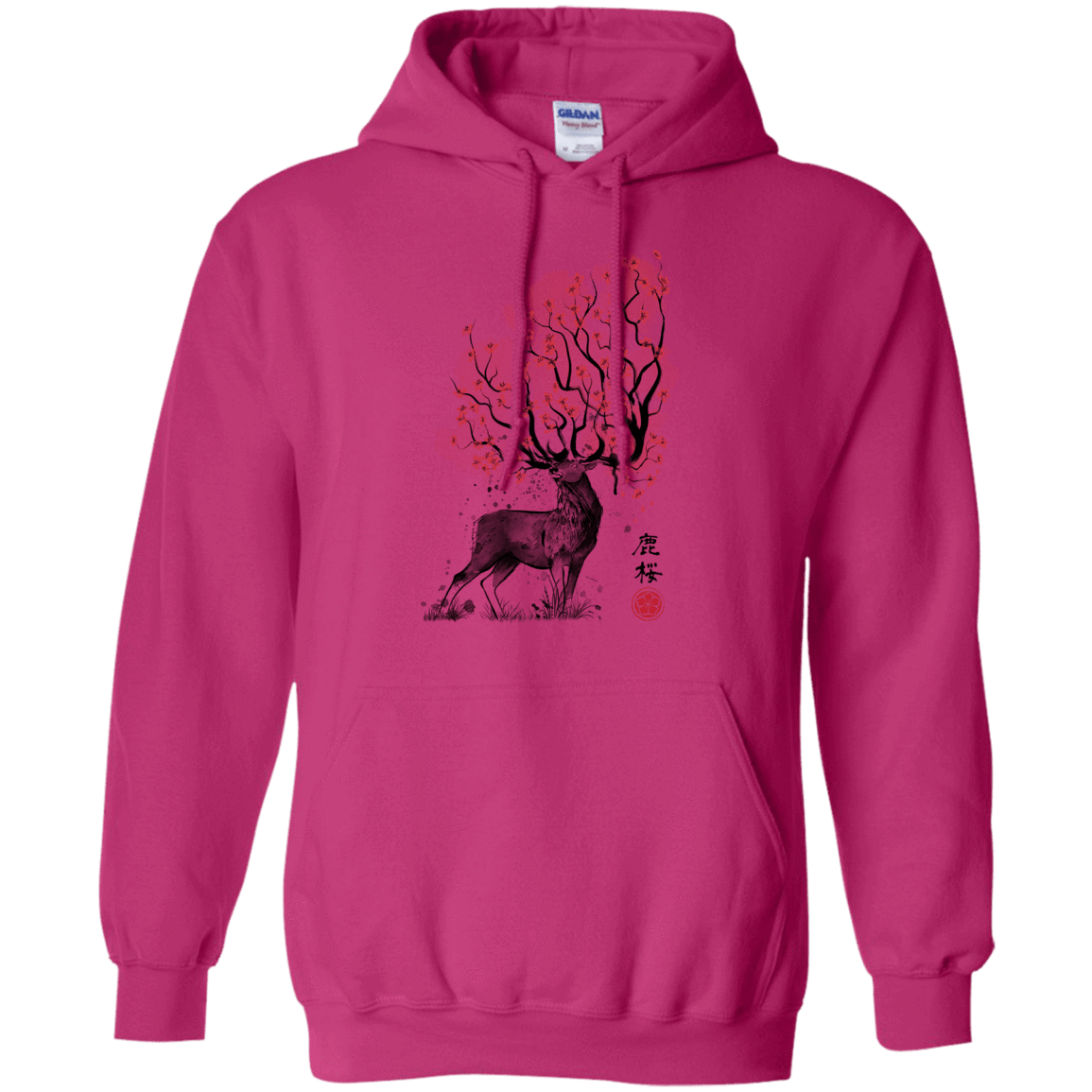 Sweatshirts Heliconia / S Sakura Deer Pullover Hoodie