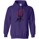 Sweatshirts Purple / S Sakura Deer Pullover Hoodie