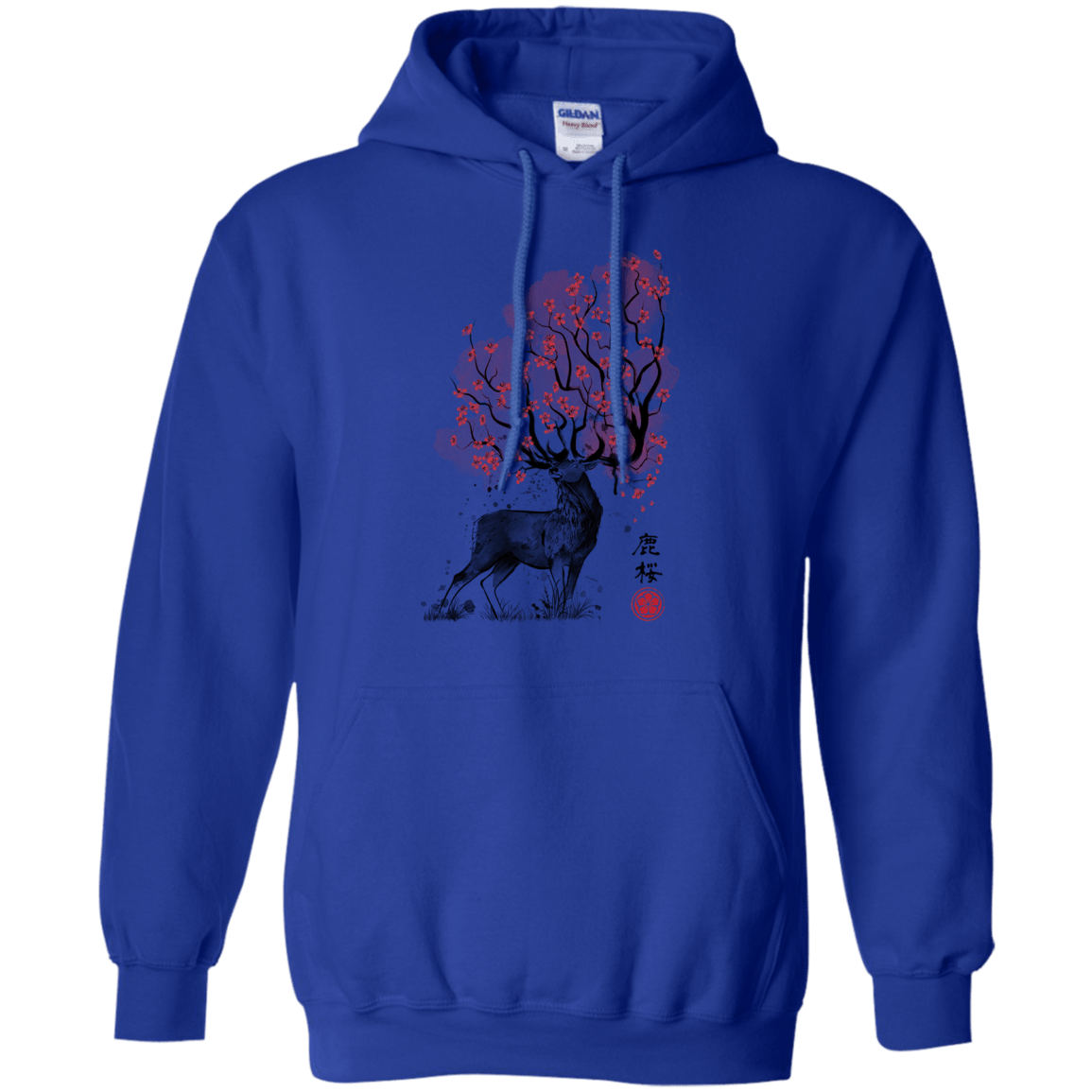 Sweatshirts Royal / S Sakura Deer Pullover Hoodie