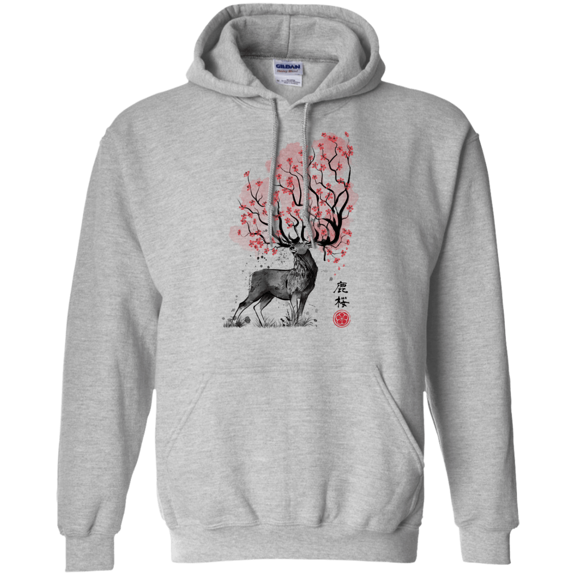 Sweatshirts Sport Grey / S Sakura Deer Pullover Hoodie