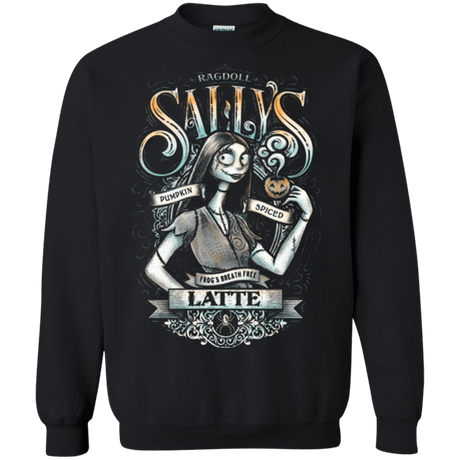 Sweatshirts Black / Small SALLYS LATTE Crewneck Sweatshirt
