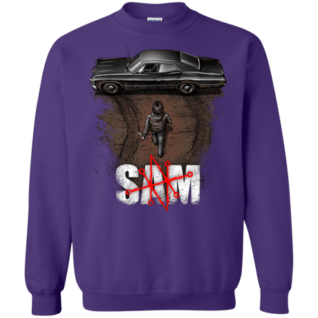 Sweatshirts Purple / Small Sam Crewneck Sweatshirt