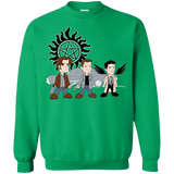 Sweatshirts Irish Green / S Sam, Dean and Cas Crewneck Sweatshirt