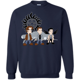 Sweatshirts Navy / S Sam, Dean and Cas Crewneck Sweatshirt