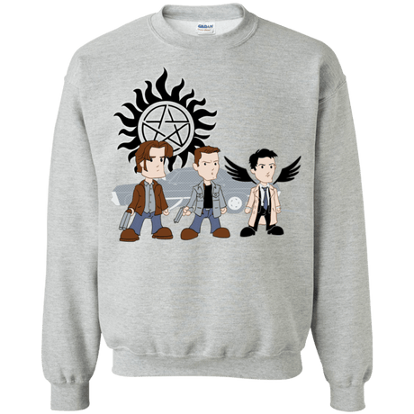 Sweatshirts Sport Grey / S Sam, Dean and Cas Crewneck Sweatshirt