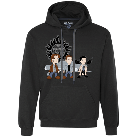 Sweatshirts Black / S Sam, Dean and Cas Premium Fleece Hoodie