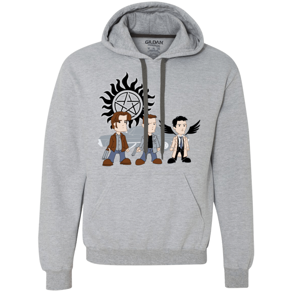 Sweatshirts Sport Grey / S Sam, Dean and Cas Premium Fleece Hoodie
