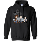 Sweatshirts Black / S Sam, Dean and Cas Pullover Hoodie