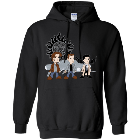 Sweatshirts Black / S Sam, Dean and Cas Pullover Hoodie