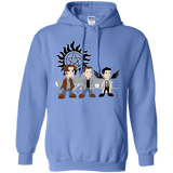 Sweatshirts Carolina Blue / S Sam, Dean and Cas Pullover Hoodie