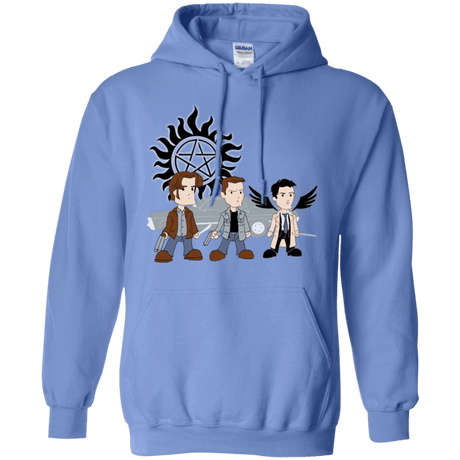 Sweatshirts Carolina Blue / S Sam, Dean and Cas Pullover Hoodie