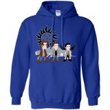 Sweatshirts Royal / S Sam, Dean and Cas Pullover Hoodie