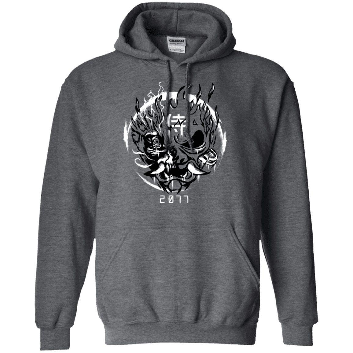 Sweatshirts Dark Heather / S Samurai 2077 Pullover Hoodie