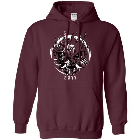 Sweatshirts Maroon / S Samurai 2077 Pullover Hoodie