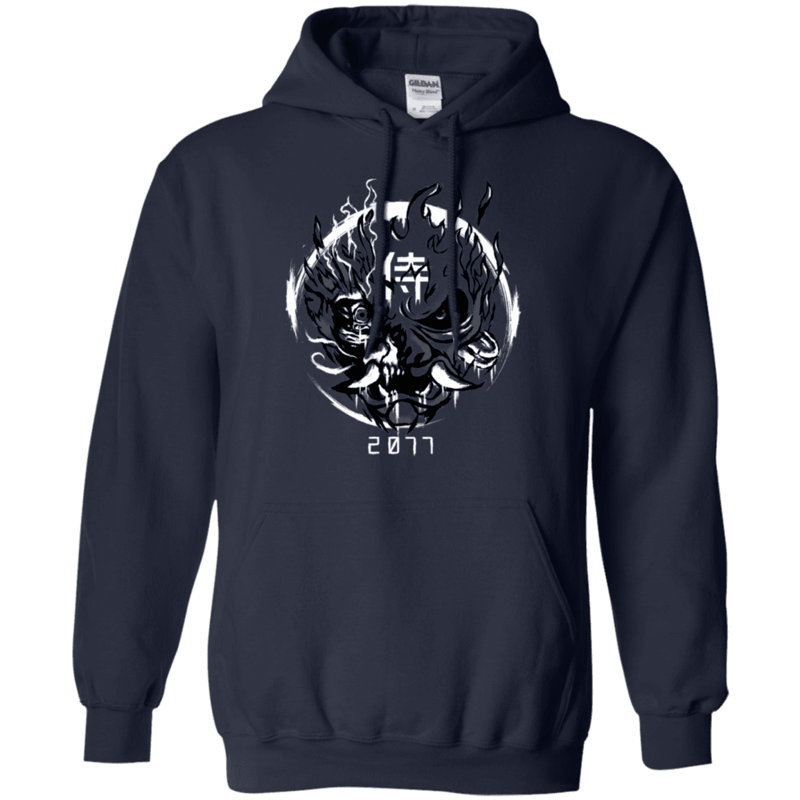 Sweatshirts Navy / S Samurai 2077 Pullover Hoodie