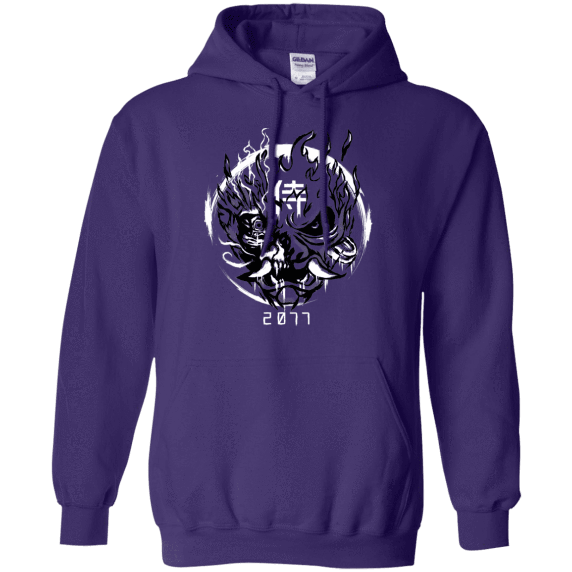 Sweatshirts Purple / S Samurai 2077 Pullover Hoodie