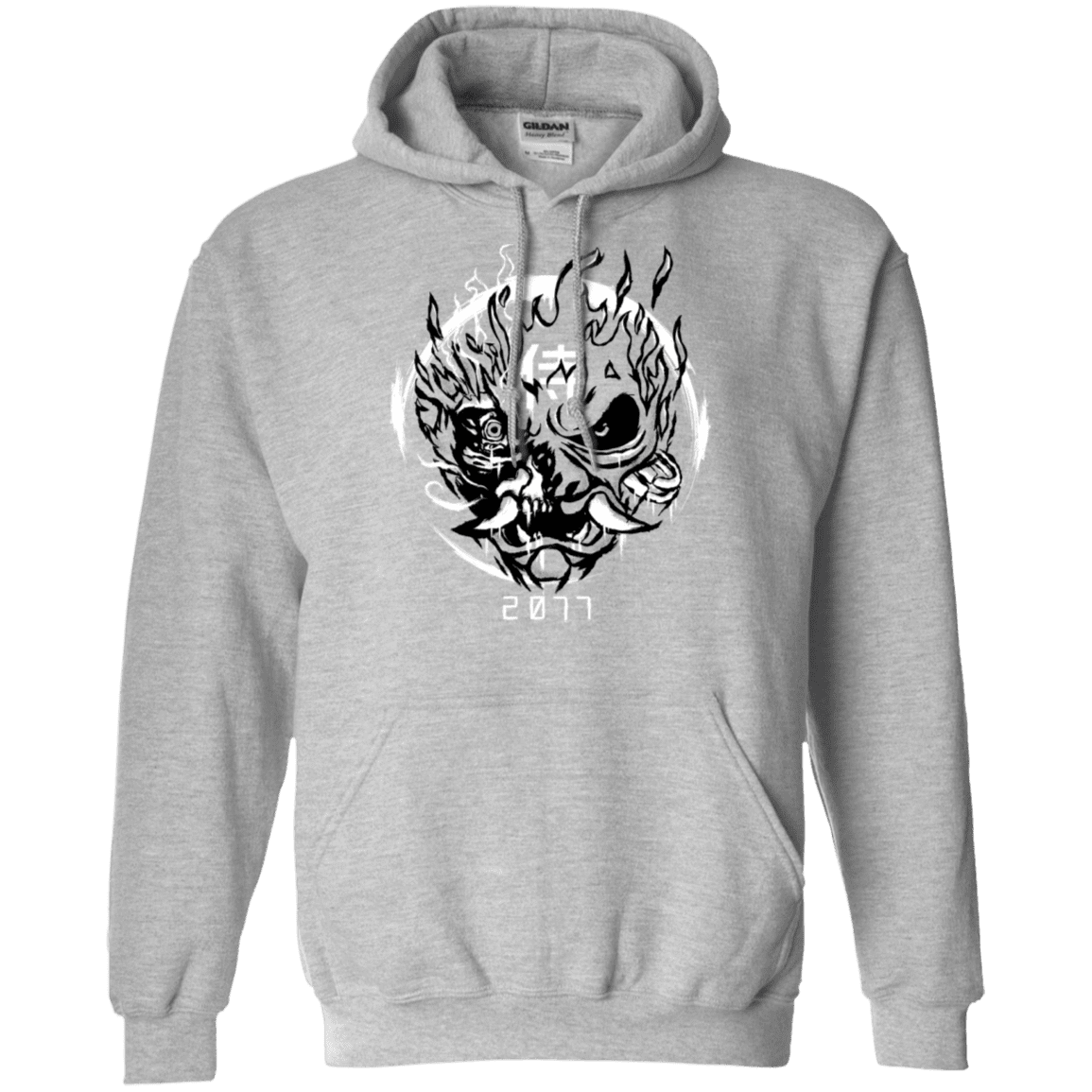 Sweatshirts Sport Grey / S Samurai 2077 Pullover Hoodie