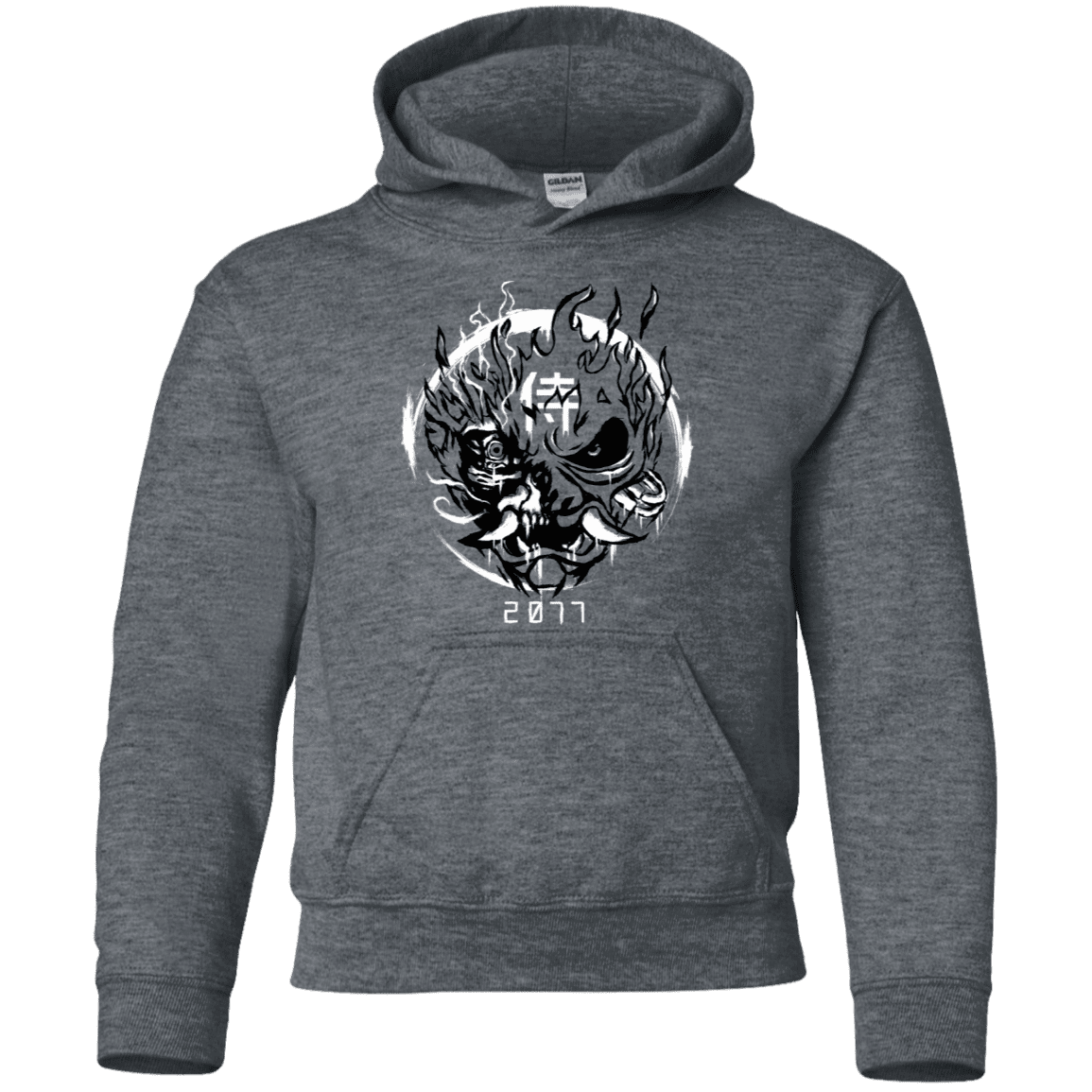 Sweatshirts Dark Heather / YS Samurai 2077 Youth Hoodie