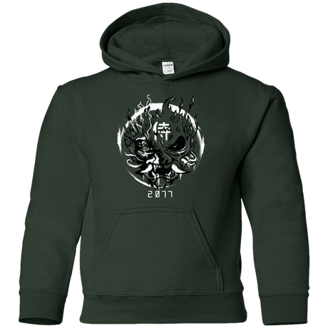 Sweatshirts Forest Green / YS Samurai 2077 Youth Hoodie