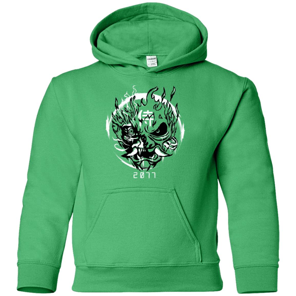 Sweatshirts Irish Green / YS Samurai 2077 Youth Hoodie