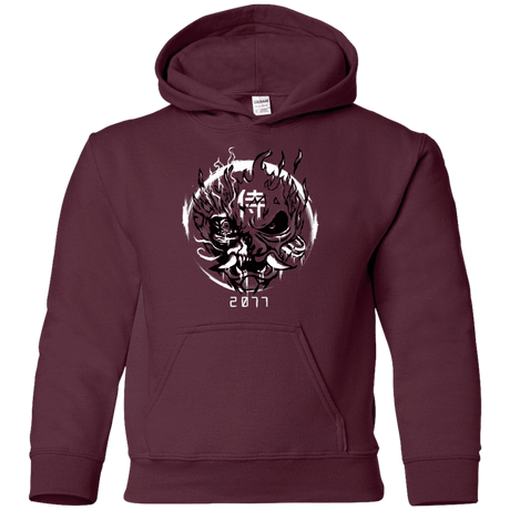 Sweatshirts Maroon / YS Samurai 2077 Youth Hoodie