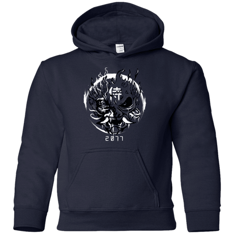 Sweatshirts Navy / YS Samurai 2077 Youth Hoodie