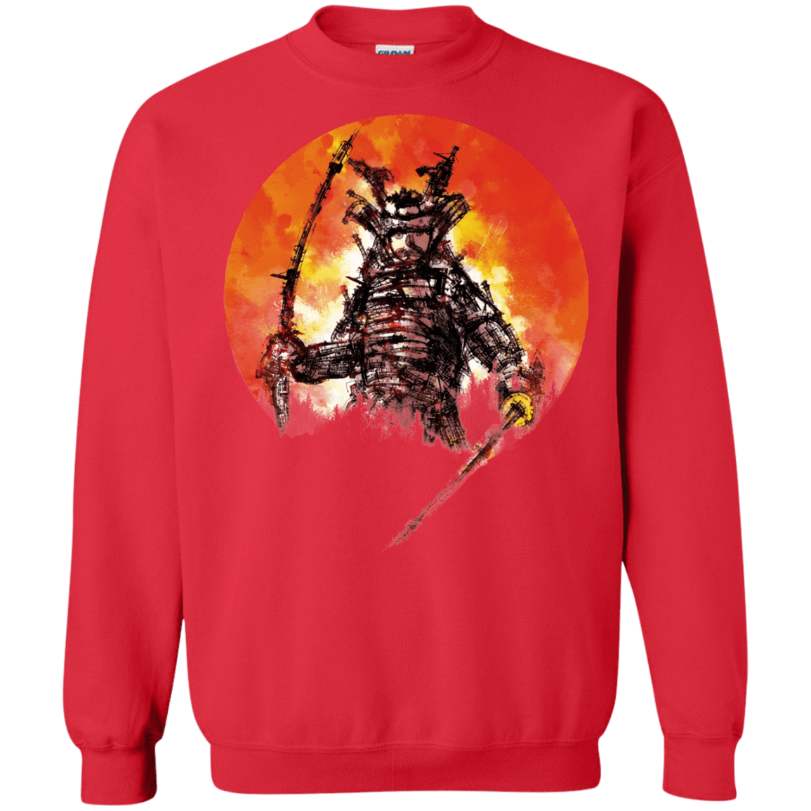 Sweatshirts Red / S Samurai Bot Crewneck Sweatshirt