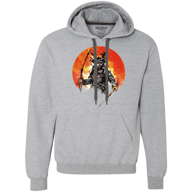 Sweatshirts Sport Grey / S Samurai Bot Premium Fleece Hoodie