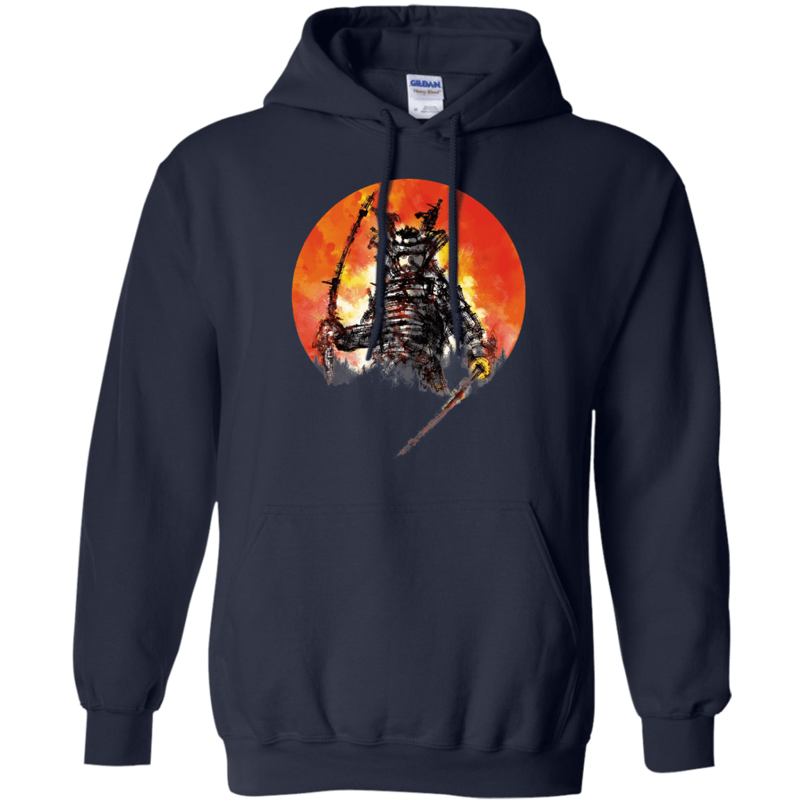 Sweatshirts Navy / S Samurai Bot Pullover Hoodie