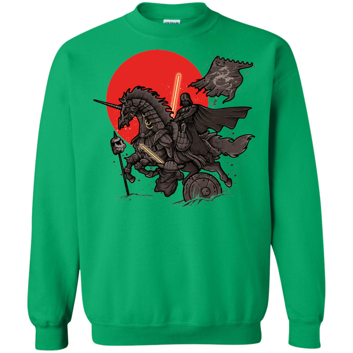 Sweatshirts Irish Green / Small SAMURAI GALAXY Crewneck Sweatshirt