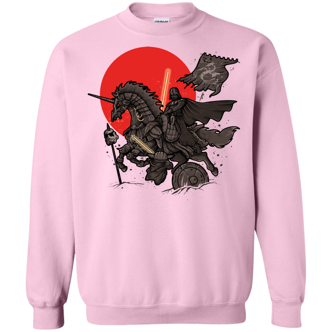 Sweatshirts Light Pink / Small SAMURAI GALAXY Crewneck Sweatshirt