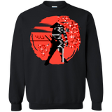 Sweatshirts Black / S Samurai Pixel Crewneck Sweatshirt