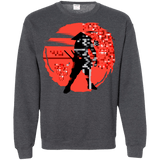 Sweatshirts Dark Heather / S Samurai Pixel Crewneck Sweatshirt