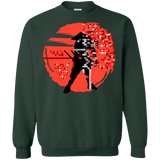 Sweatshirts Forest Green / S Samurai Pixel Crewneck Sweatshirt