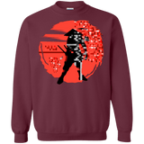 Sweatshirts Maroon / S Samurai Pixel Crewneck Sweatshirt