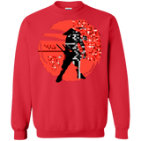 Sweatshirts Red / S Samurai Pixel Crewneck Sweatshirt