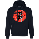 Sweatshirts Navy / S Samurai Pixel Premium Fleece Hoodie