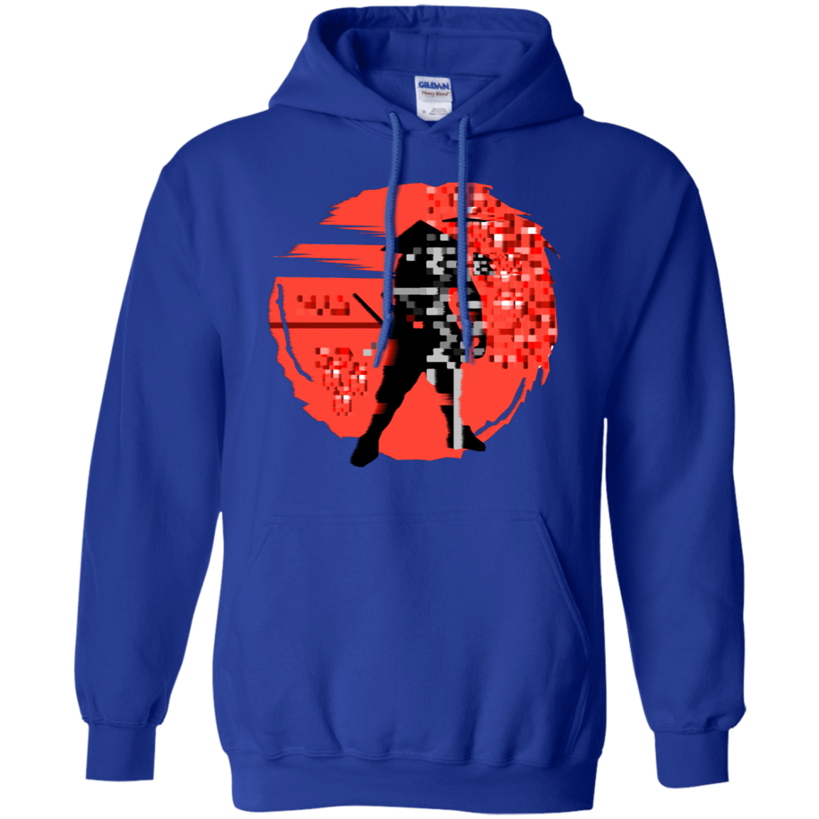 Sweatshirts Royal / S Samurai Pixel Pullover Hoodie