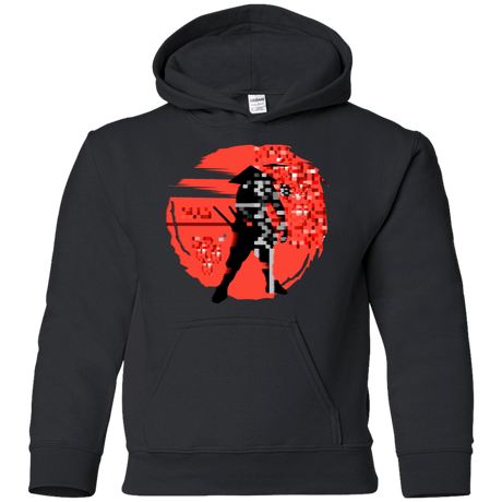 Sweatshirts Black / YS Samurai Pixel Youth Hoodie