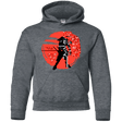 Sweatshirts Dark Heather / YS Samurai Pixel Youth Hoodie